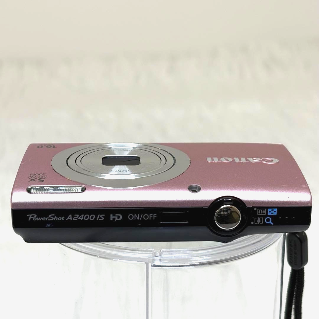Canon PowerShot A2400 IS Pink 16.0MP 5x Optical Zoom Digital