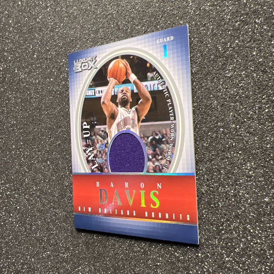 2004-05 Topps Luxury Box BARON DAVIS #LU-BD Player Worn JERSEY /500 NBA HORNETS - Image 3 of 4