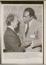 1976 Jimmy Carter Nernon Jordan Wa Commissioner Urban Democrat Wirephoto 8X10