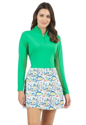 IBKUL Womens Swing Skort - 27265 - Izzy Red Multi - XL