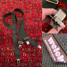 Welch Forrest Green Suspenders Big And Tall Strong Clasp Pant Suspender