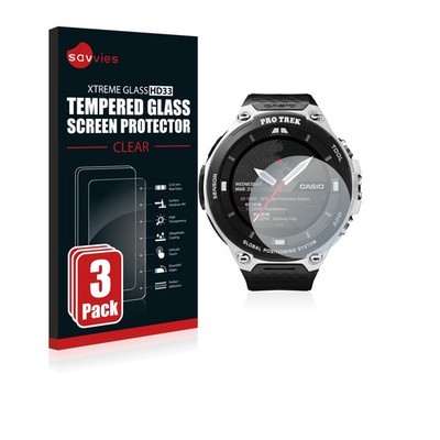 3x Schutzglas für Casio Pro Trek Smart WSD-F20 Displayfolie 9H
