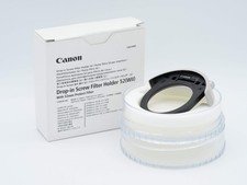  USED  Canon Drop-in Screw Filter Holder 52 WII with 52mm Protect Filter