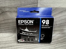 GENUINE EPSON 98 BLACK INK T0981 T098120 HIGH CAPACITY CARTRIDGE OEM AUTHENTIC