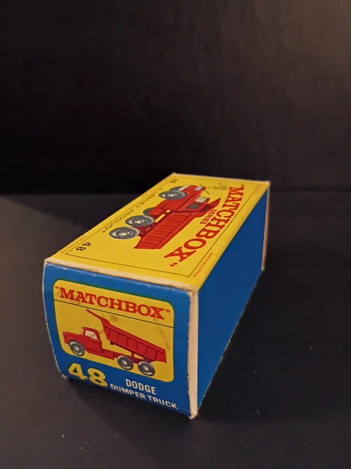 Camión volquete Dodge Matchbox #48 nítido original E4 (solo caja) Foto 4 de 4