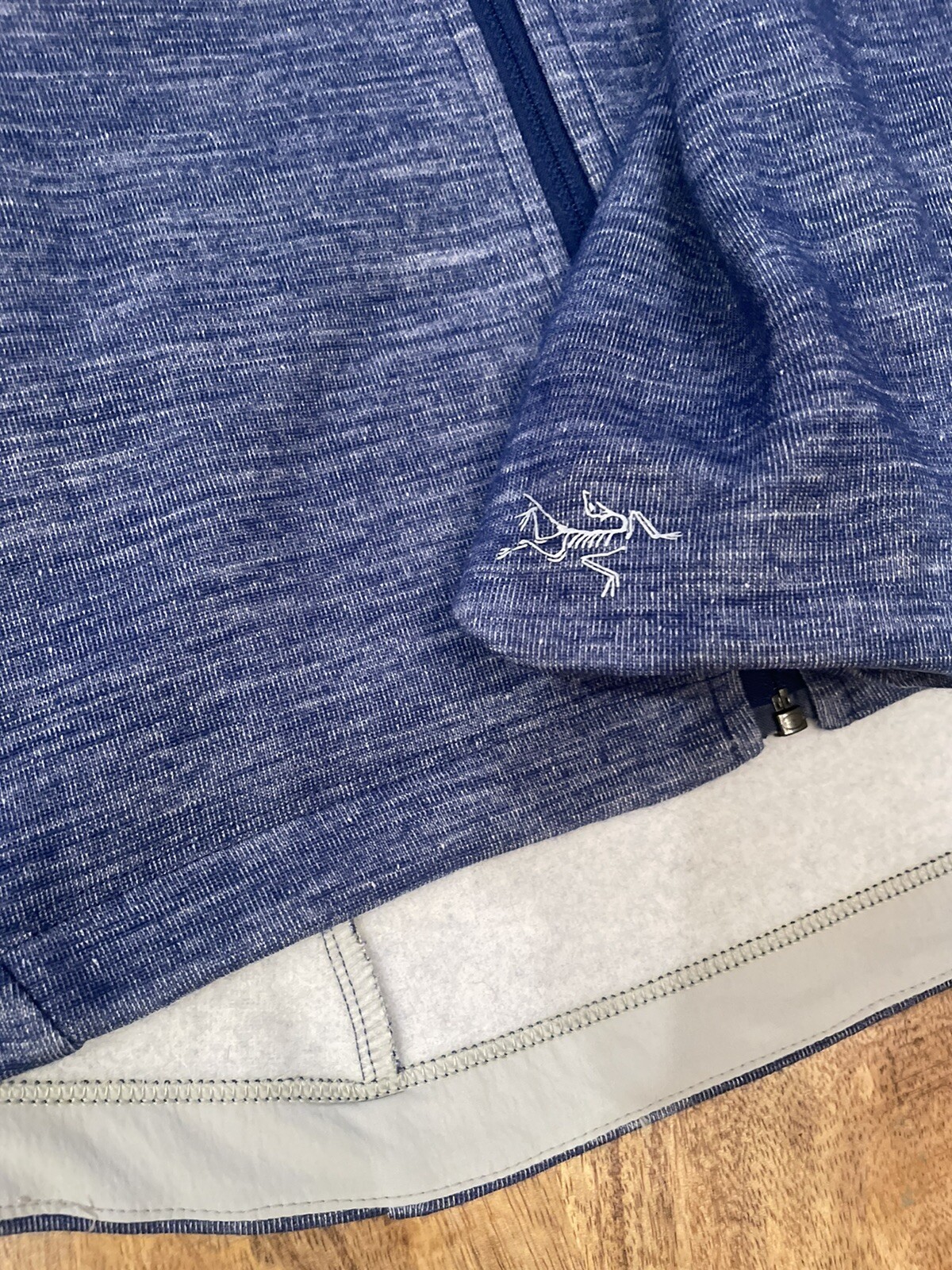 Giacca donna Arc'teryx XSmall misto lana blu + zip intera