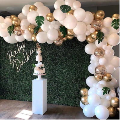 90 Teile Weiß Ballon Bogen Set Girlande Hochzeit Babyparty Geburtstag Party Deko
