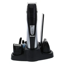 Barbasol Portable Battery Powered All in 1, 7 Piece Beard Grooming Set