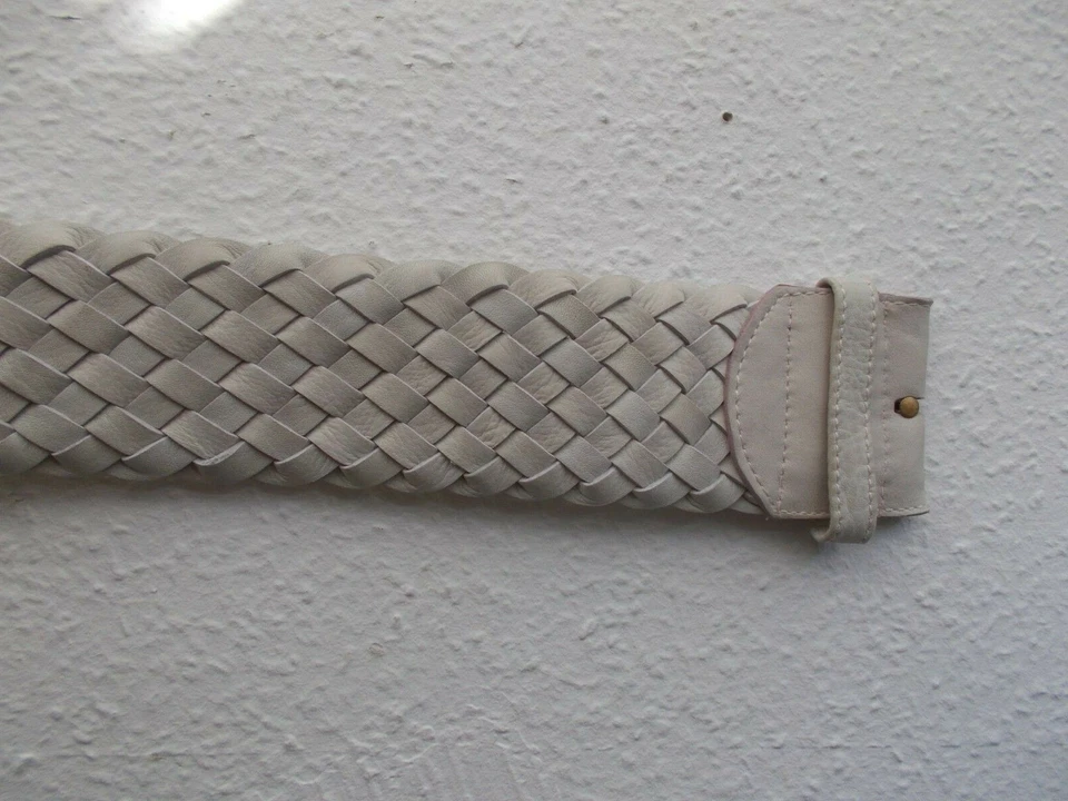 hochwertiger Ledergürtel geflochten o. Schnalle - Bild 4 von 4