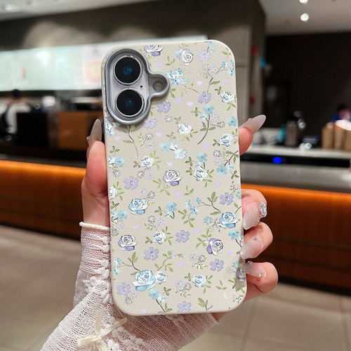Flower Pattern Case For iPhone 16 Pro Max 15 14 13 12 11 Shockproof Phone Cover - Picture 22 of 22