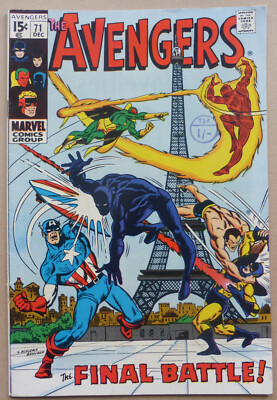 THE AVENGERS #71, ''BLACK KNIGHT'' JOINS & 1st APPEARANCE OF ''THE INVADERS''.