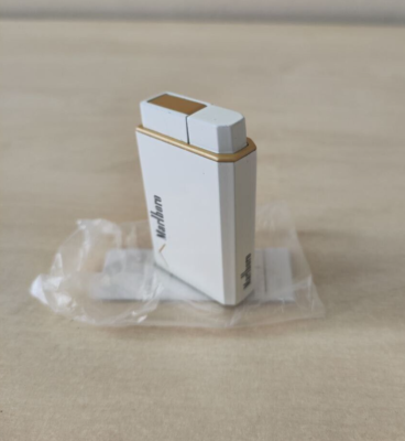 Promo metal gas turbo lighter Marlb... white original design | eBay