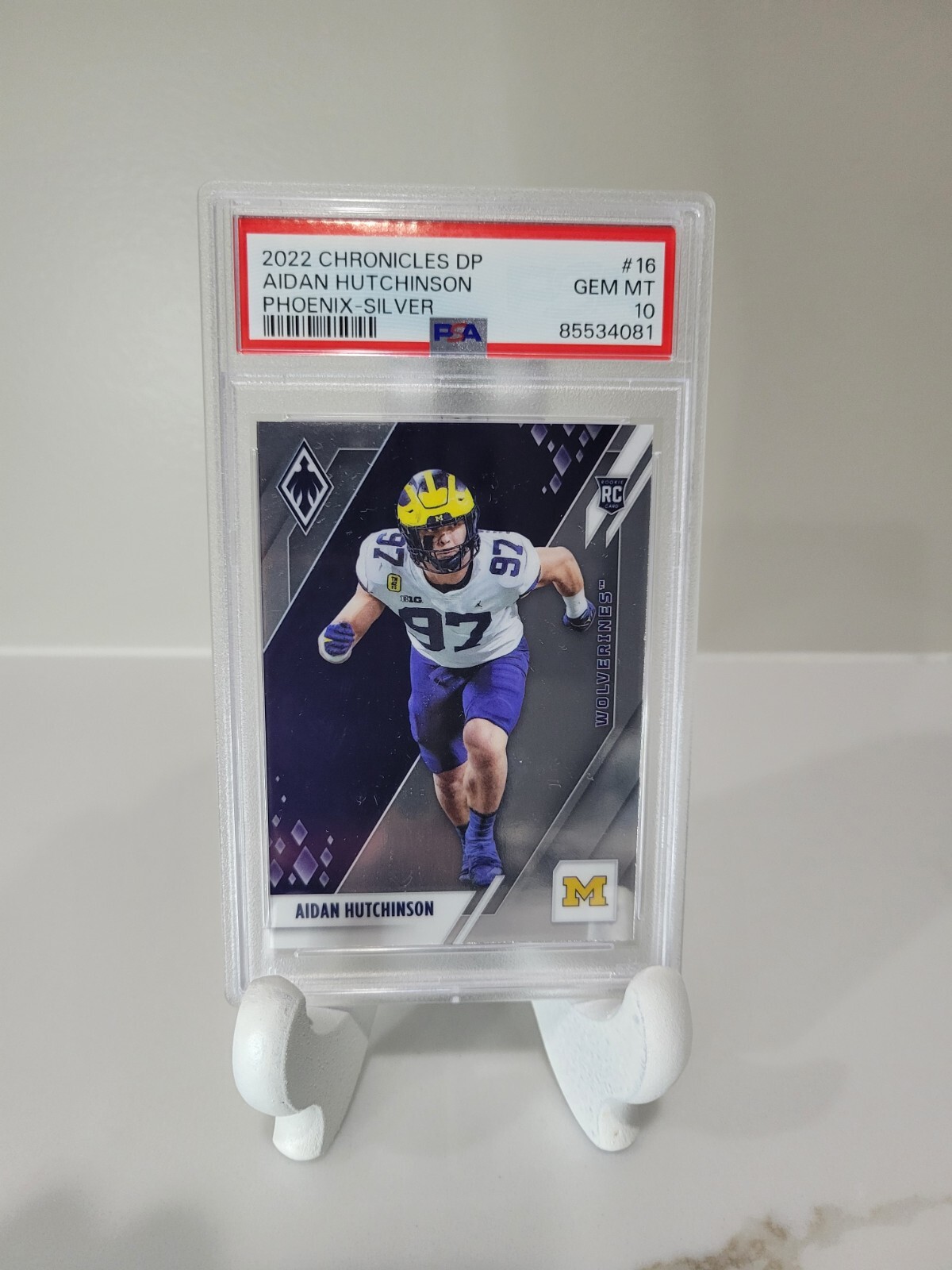 2022 Chronicles Draft Picks Phoenix Silver #16 Aidan Hutchinson Michigan PSA 10