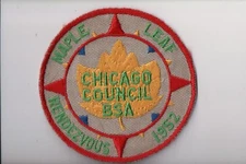 1952 Chicago Council Maple Leaf Rendezvous patch
