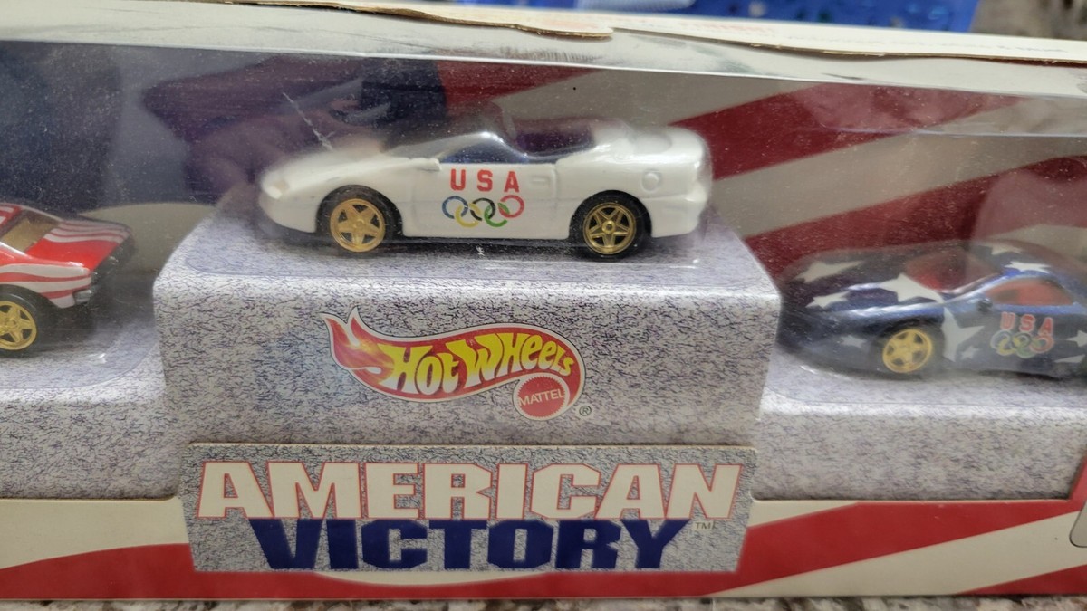 Hot Wheels American Victory USA Olympics Camaro 3-Car Set Limited