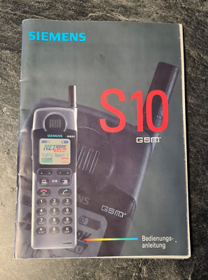 Siemens S10 Handy Bedienungsanleitung in Deutsch und Englisch