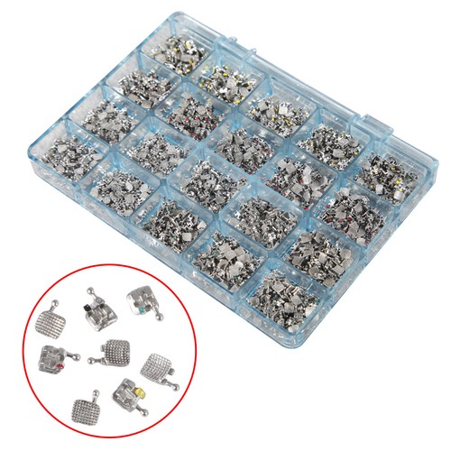1000 Stück Dental Metall Kieferorthopädische Brackets Klammer MINI 022 345 Haken Roth / MBT mx - Bild 26 von 67