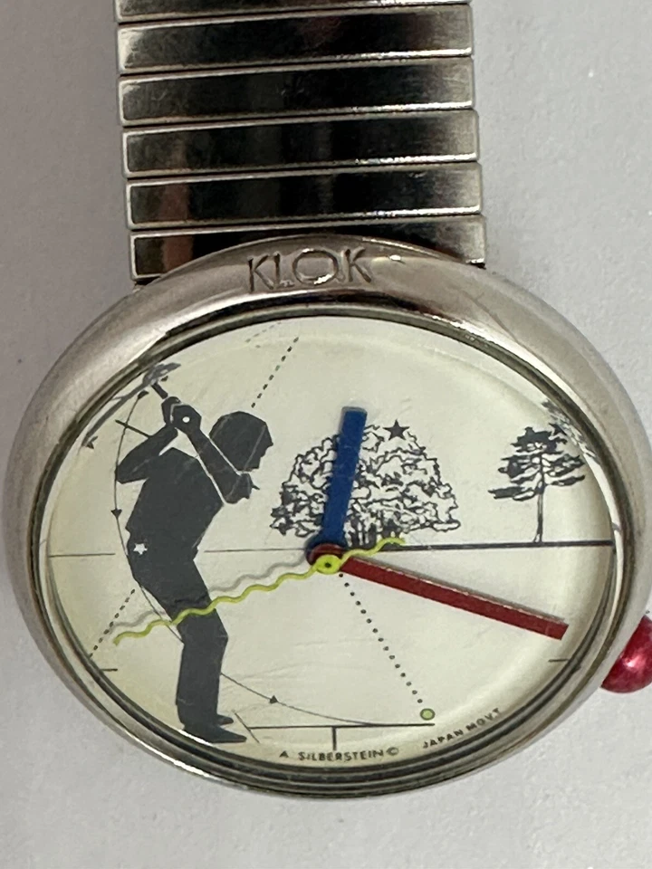 Alain Silberstein Klok Reloj Clásico Golf Batería Nueva Hecho en Hong Kong 32MM Foto 3 de 4