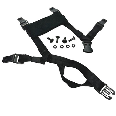 CGF Early MSA Black MICH ACH TC2000 TC2001 Helmet 4-Point Chin Strap H Harness