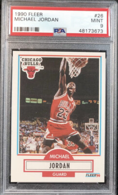 ティンバーフラッシュ1991 FLEER NBA MICHAEL JORDAN ジョーダン PSA9