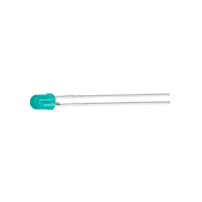 5X HLMP-1503 LED 3 mm grün 1mcd 60° Front: gewölbt BROADCOM (AVAGO)
