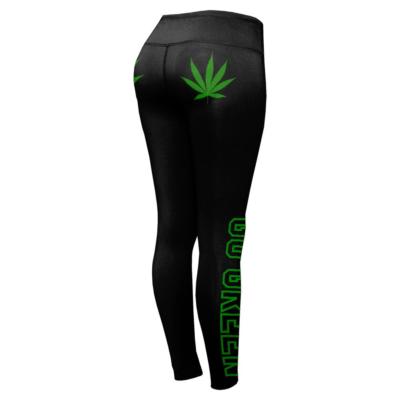 marijuana leaf leggings