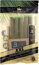 King Palm | XXL size | Natural | Organic Prerolled Palm Leafs | 5 Rolls