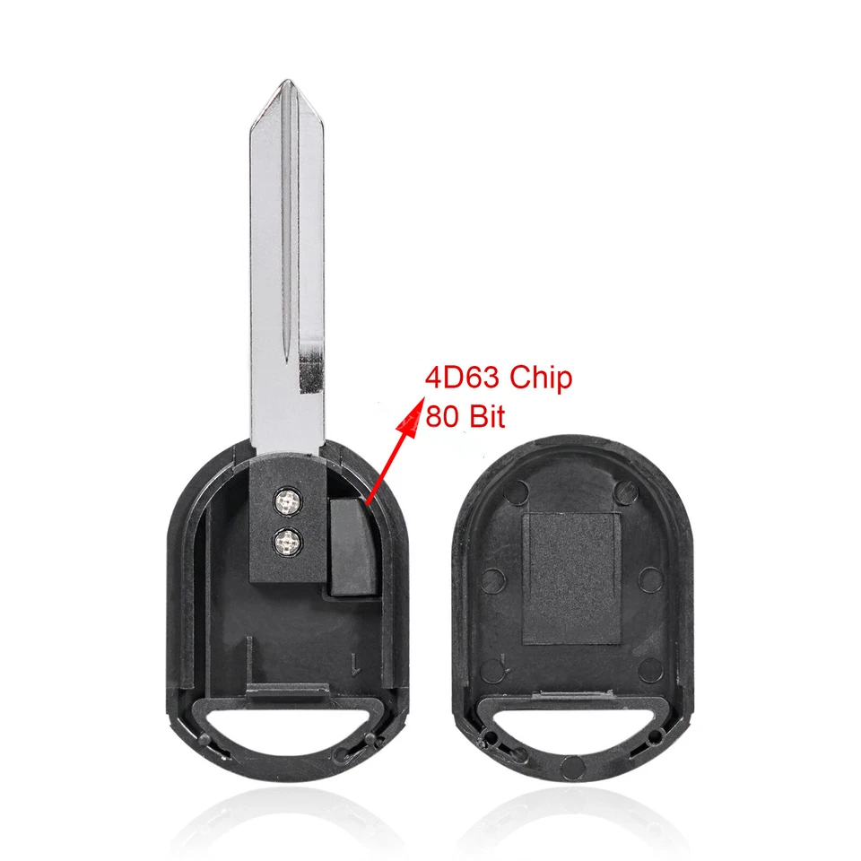 Llave de chip de 10 transpondedores 4D63 80 bits para Ford Lincoln Mercury 164-R0475 5904287 Foto 3 de 4