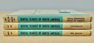 Dental Clinics of North America 1968 Complete 3 Volume Collection