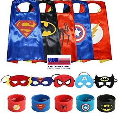 New 15-Piece  From Zero to Hero Super Heroes Cape & Mask Kids Costumes Sealed