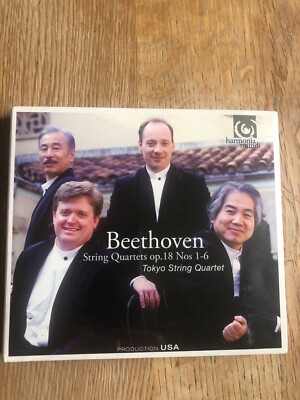 BEETHOVEN - STRING QUARTETS OP. 18, TOKYO STRING QUARTET, 2CD-SET NEU (OVP)