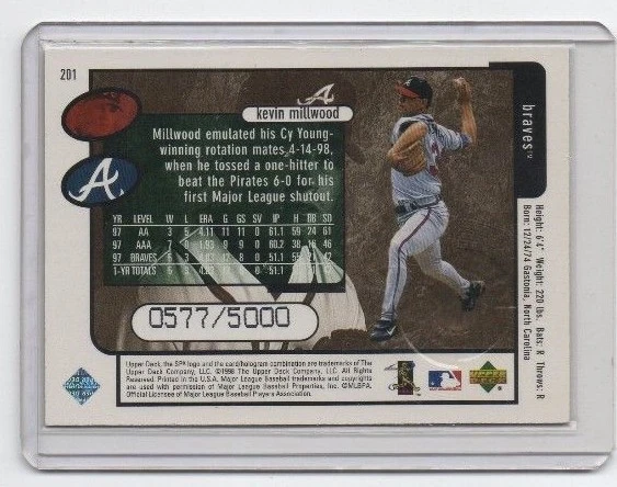 Kevin Millwood  # 577 / 5000  Braves Upperdeck - Image 2 of 2