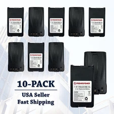 10x Replacement Li Batteries for KNB-35L, KNB57 Kenwood Radios NX-220, TK-2360