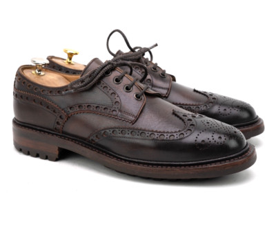 Joseph Cheaney & Sons Avon Brogue Leather Shoes England UK8 US9 EU42