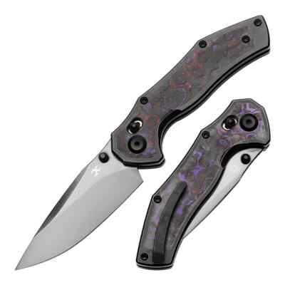 Kansept Knives Apollo Folding Knife 3 '' CPM S35VN Steel Blade Titanium/CF Handle