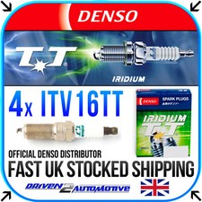 4x DENSO ITV16TT IRIDIUM POWER SPARK PLUGS FOR FORD FIESTA VI 1.4 10.08-