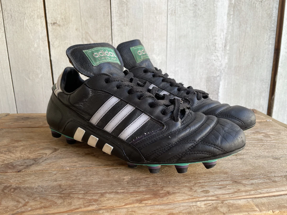 Vintage Adidas Europa Liga 80s Soccer Cleats Made in Hungary Size US11