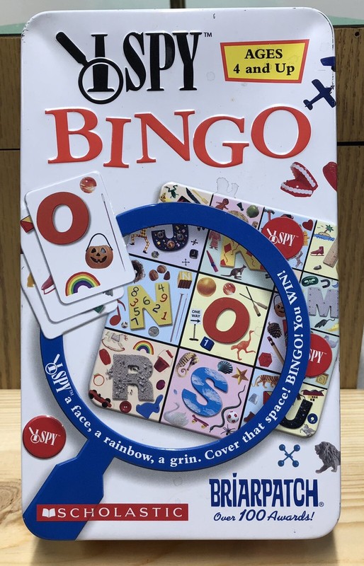 Scholastic I Spy Bingo Game In Tin Briarpatch 2003