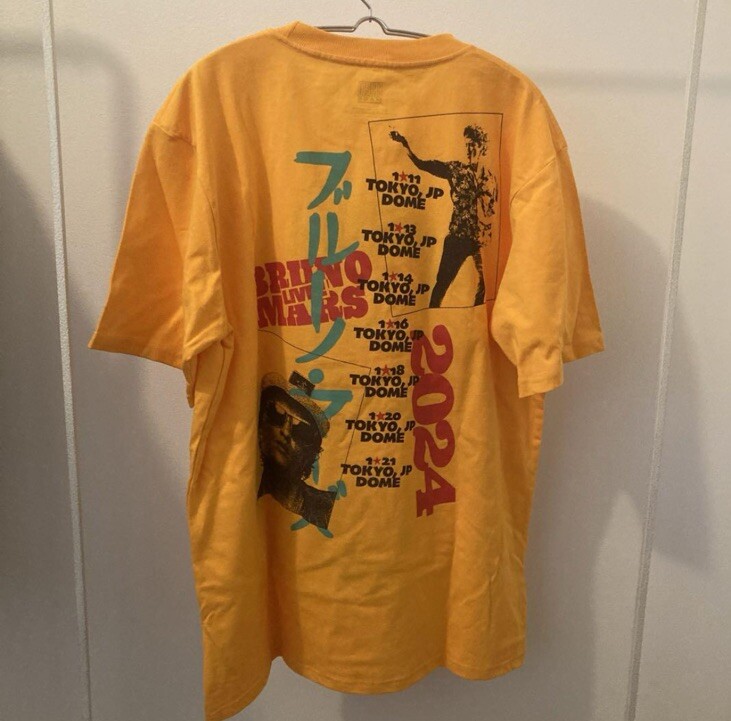 Bruno Mars 1st Tokyo live Tシャツ XL Bruno Mars Tokyo Dome Tour T-shirt M Size Official Live