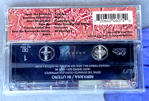 Nirvana In Utero Cassette Tape NEW Sealed Genuine Vintage Kurt Cobain Grunge - Picture 2 of 6