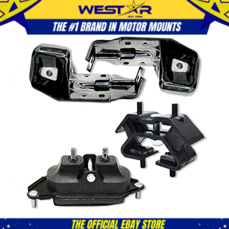 Juego de montaje de motor y transmisión de 3,4 L para Chevrolet Impala 2000-2005 4 piezas Foto 3 de 3