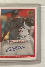 2006 Upper Deck INKcredible Chad Cordero Autograph Auto Card #CO Nationals