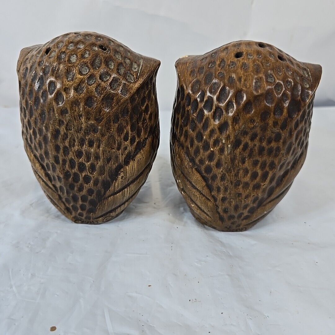 1960s Treasure Craft Kitschy Brown Owl Yellow Eye Vintage 1960s Treasure Craft Kitschy Brown Owl Yellow Eye Vintage