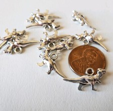 Dinosaur Charms 21x11x4mm Tibet Silver Plated T Rex Dino Pendant DIY 10 PCs