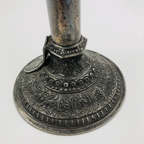 Vintage Priests of Pallas 1924 Kansas City Missouri Plated Candle Holder Vase - Picture 8 of 11