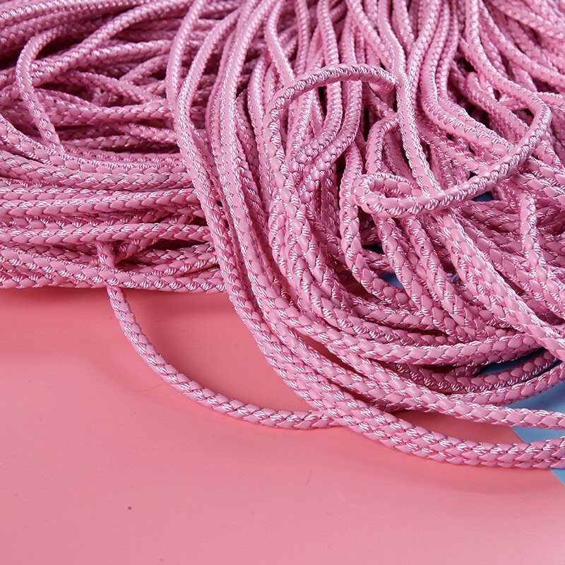 Cordon Tressé Simili Cuir PU - 10 Mètres Multicolore, Pour Bracelets DIY, Artisanat Et Customisation