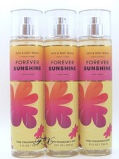 BATH BODY WORKS FOREVER SUNSHINE BODY MIST SPRAY 8 FL OZ LOT OF 3 PCS