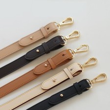 3/4" Shoulder Honey Brown Vachetta Leather Strap Replacement For Louis Vuitton