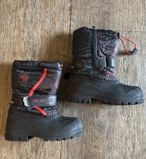 Kids Girls Boys Winter Snow Boots Warm Waterproof Anti-Slip Ski Boot sz 11