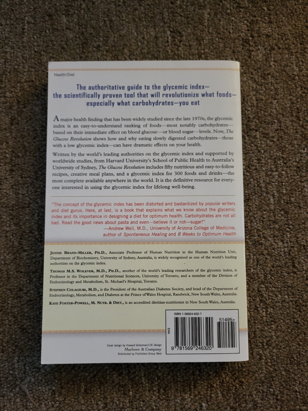 The Glucose Revolution Paperback Book *NEW* 272 pages 1999 eBay